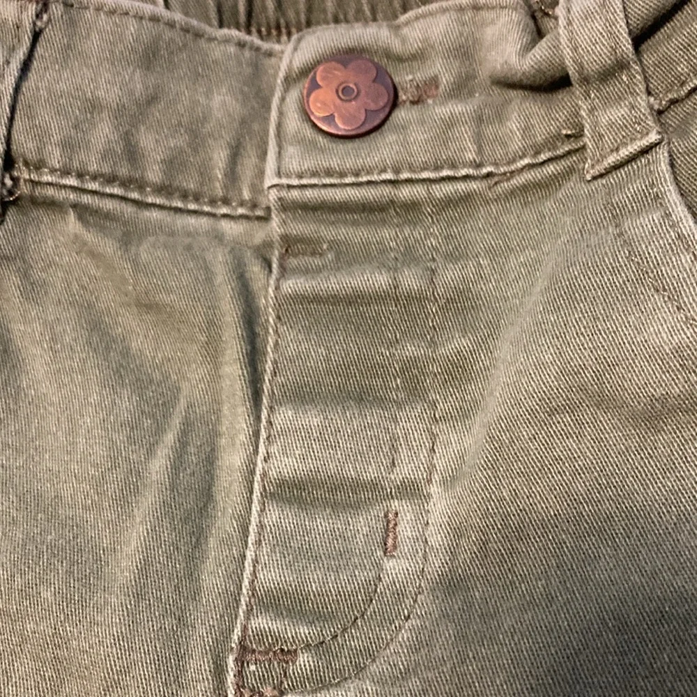 Girls 18M olive green twill pants